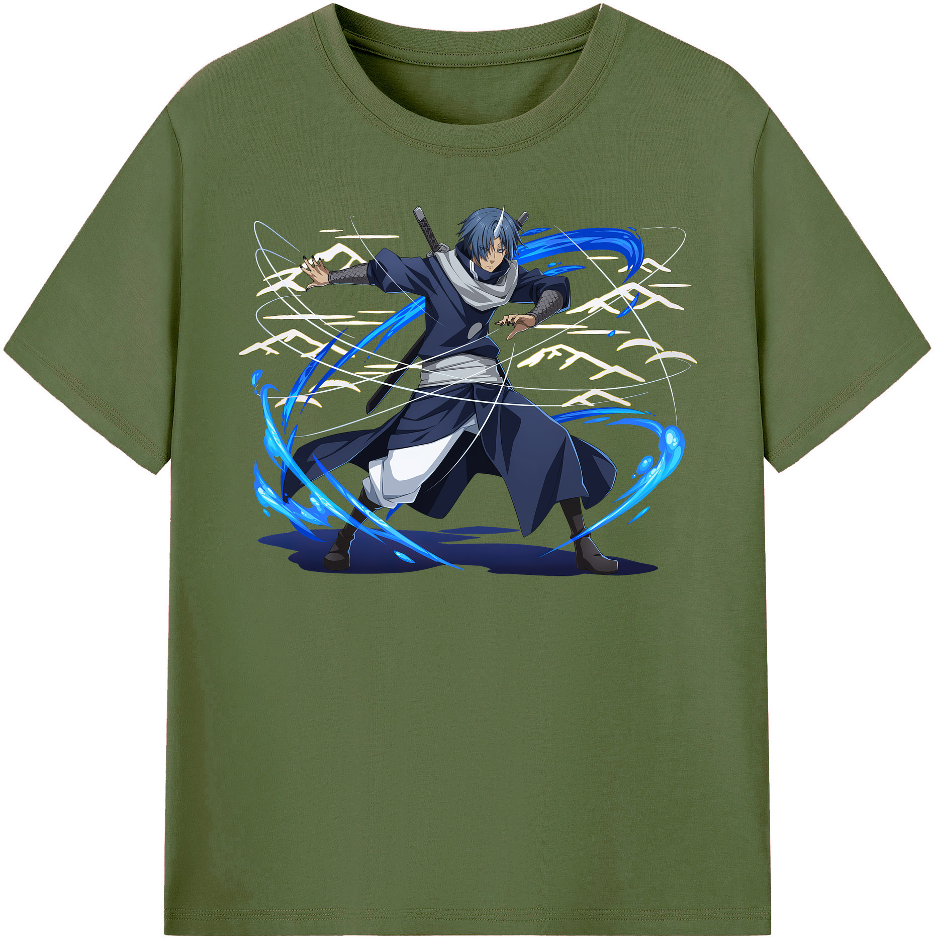 （画像用） 転スラ Regarding Reincarnated to Slime 綿100％半袖Tシャツ（フロントプリント）